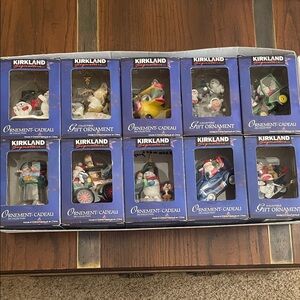 10 - Kirkland Signature Kids Toy Ornament Set - Blue and Multicolor